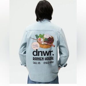 ZARA dnwr RAMEN HOUSE OVERSIZED SHIRT/SHACKET Sz XL